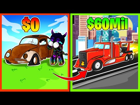 How Fast Can I Get To 60M In Vehicle Legends!?! (Poor To Rich)