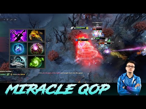 miracle queen of pain epic game battle vs puck mid !!!
