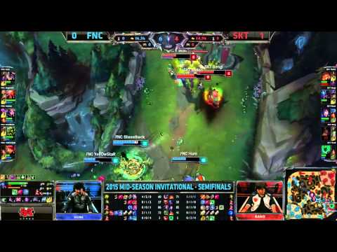 SK Telecom T1 vs Fnatic | Game 2 Semi Finals Mid Season Invitational 2015 | SKT vs FNC G2 MSI 60FPS