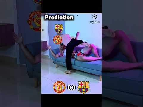 👉 Man United vs Barcelona Sofa Battle Prediction! 🛋️🔥 #shorts #football