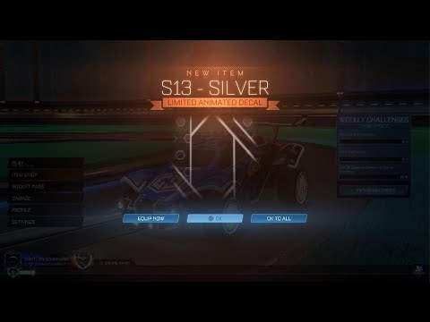 Rocket League season 13 rewards showcase