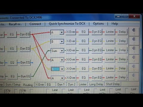 SYSTEMS PROCESSORS COURSE - DCX2496 ULTRADRIVE PRO - 3. ROUTING and FILTERS