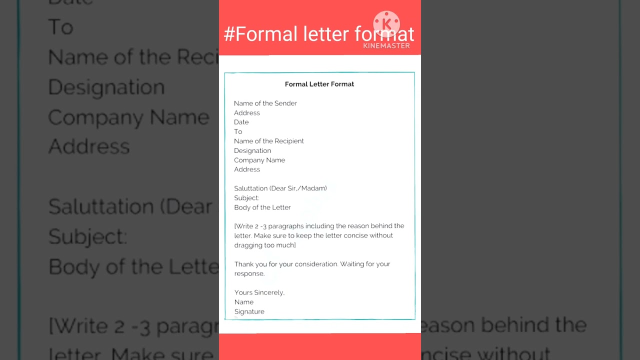 Formal letter format|Learn how to write letters#Advanced & academic English Learning