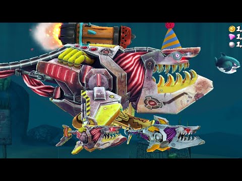 Proto-Robo Shark - Rescue and help Baby Shark - Hungry Shark World Gameplay | Hungry Shark Mod |