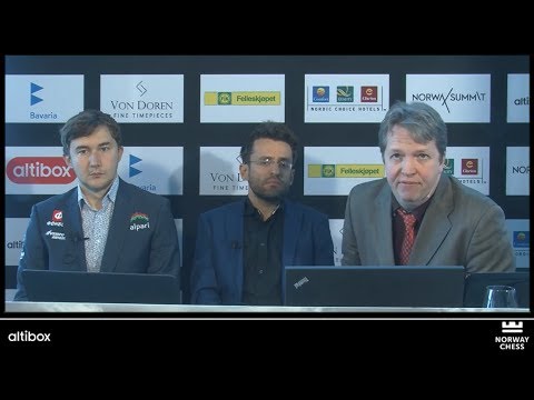 ANALYSIS WITH GMs LEVON ARONIAN AND SERGEY KARJAKIN - NORWAY CHESS 2017 ROUND 7