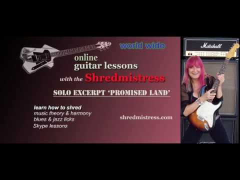 Female Guitarist Shredmistress Rynata: Excerpt Solo from Promised Land