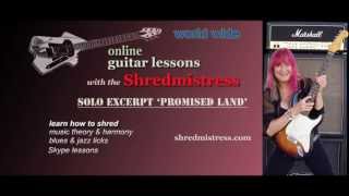 Female Guitarist Shredmistress Rynata: Excerpt Solo from Promised Land