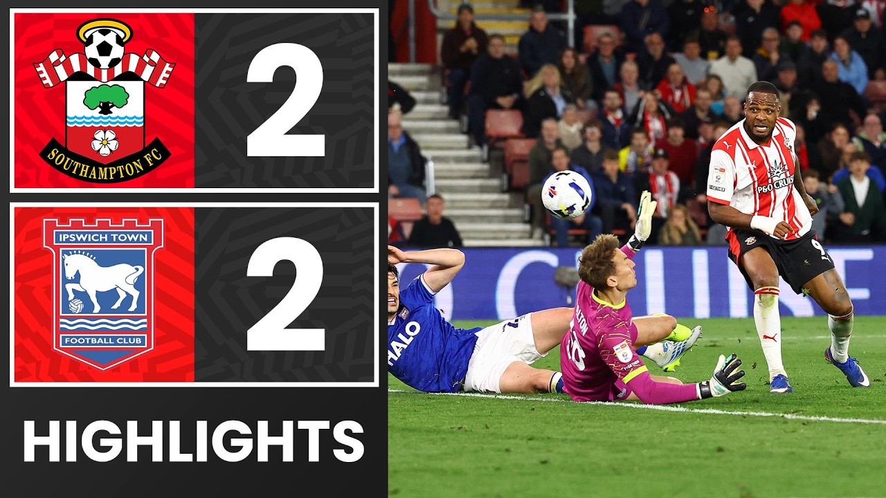 4월 29일 사우샘프턴 VS 입스위치 타운 FC 축구하이라이트
