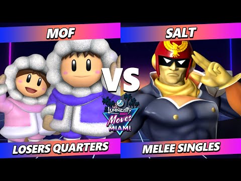 LMM Miami 2023 Top 8 - MOF (Ice Climbers) Vs. Salt (Captain Falcon) Smash Melee - SSBM