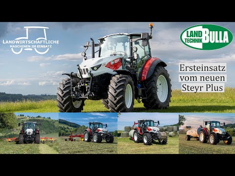 Der neue Steyr Plus Traktor | Ersteinsatz bei der Grasernte | Landtechnik Bulla | New Tractor | 4K