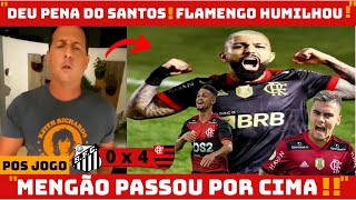BENJA RASGA ELOGIOS AO FLAMENGO ! MENGO HUMILH0U NO BRASILEIRO ! SANTOS 0X4 FLAMENGO