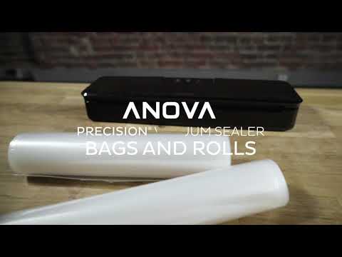 ANOVA – biologiškai skaidulinių maišelių ritinėliai – 2 vnt. pakuotė – skirti „Sous vide“ ruošimui video