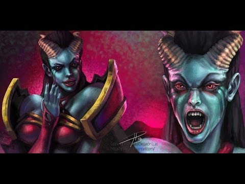 Dota 2 [Na'Vi Dendi] [Queen of Pain] [BKB and HEX 20 min] [K.D.A:18/1/2] нчрк music