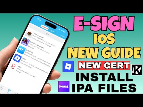 [Новый метод] Руководство по ESign для iOS *Новый сертификат* Установка файлов IPA на iPhone и iP...