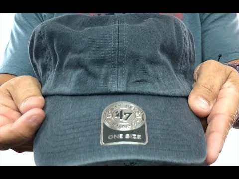 47 'BLANK CLASSIC STRAPBACK' Charcoal Adjustable Hat