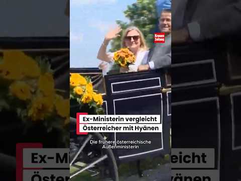 In Russland lebende Ex-Ministerin Kneissl vergleicht Österreicher mit Hyänen! #news #kronenzeitung
