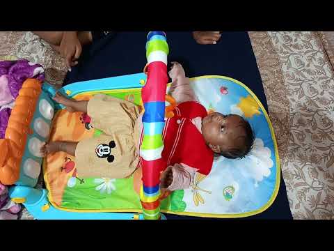 Baby music Fitnes Rake / Funny videos 3 month baby