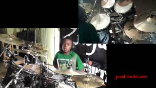 Foo Fighters - Rope, 10 Year Old Drummer Jonah Rocks