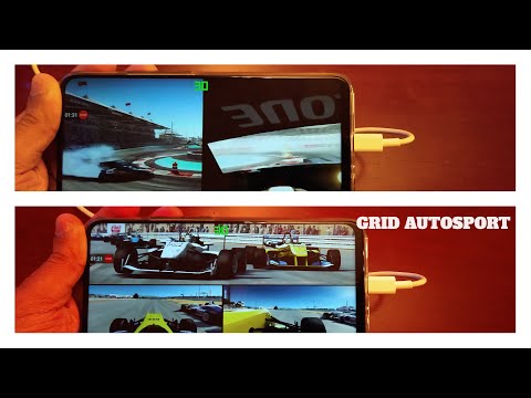 Honor 9X VS Moto G8 Plus  Grid Autosport Gameplay With On-screen fps Counter