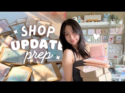 SHOP UPDATE Prep  ♥ | 10K GIVEAWAY [closed] Small Business vlog , 21 new products
