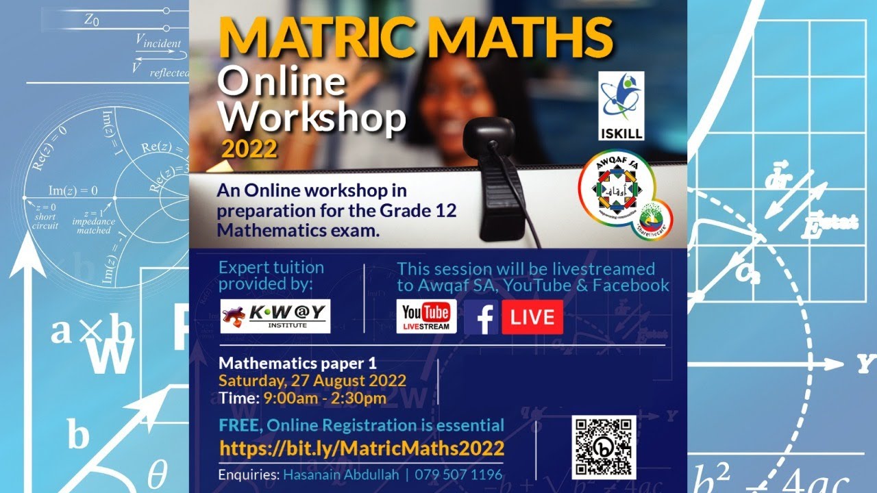 Awqaf SA Matric Maths Online Workshop - Maths Paper 1