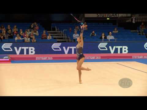 Tania LAPAS DOMINGUES (POR) 2015 Rhythmic Worlds Stuttgart - Qualifications Ribbon