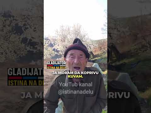 SRBIJO, SRAM TE BILO- DEDA MIROSLAV 33 GODINE ŽIVI ISPOD ZEMLJE.