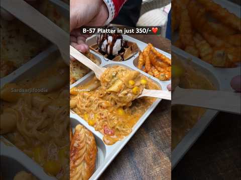 B-57 platter❤️📍Bistro-57, Tilak Nagar, Delhi #maggi #pasta #fries #brownie #garlicbread #momos