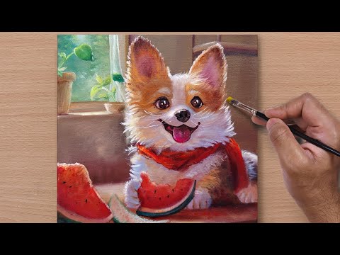 The Sweetest Morning / Acrylic Painting /STEP BY STEP #52