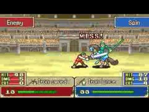 Fire Emblem Blazing Sword Almost Perfect Sain Level Up