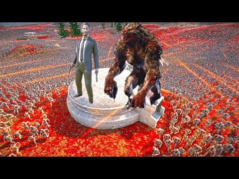 MONSTER'S ATTACK ON HUMANITY'S ARMY | ULTIMATE EPIC BATTLE SIMULATOR 2