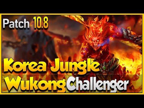 Wukong Rework Jungle *CHALLENGER KOREA* Patch 10.8 HOW TO PLAY  Wukong Jungle Patch 10.8 LOL