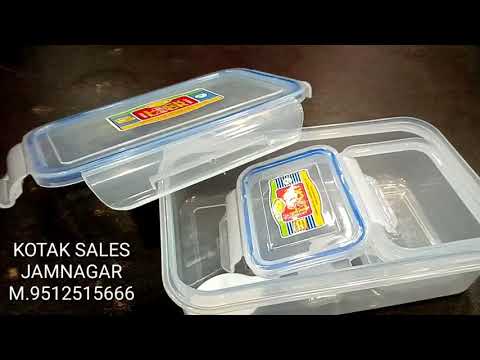 Kotak Sales  Lock N Lock Lunch Box Air Tight Lock Food Grade Tiffin with Small Container & Spoon