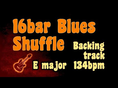 16bar Blues Shuffle E major, 134bpm. Play along and have fun!