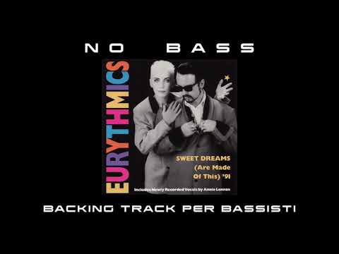 Sweet Dreams Eurhytmics NO BASS backing track per bassisti Suona tu il Basso (Bassless)