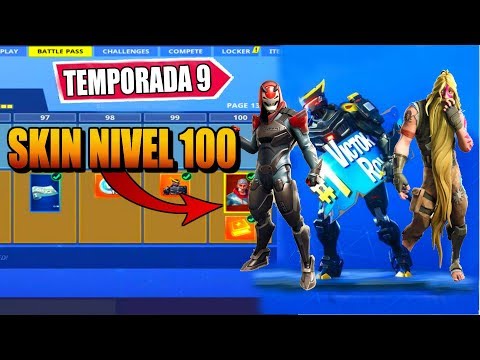 🔥YA ESTA AQUÍ! | COMPRANDO TODO EL PASE DE LA TEMPORADA 9 Fortnite | Skin Nivel 100