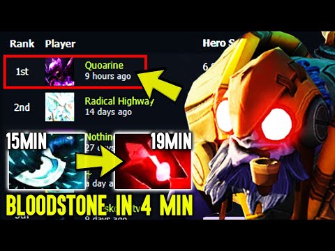 The Reason Why He Is DotaBuff Top 1 Tinker - BloodStone In Just 4Min Dota 2