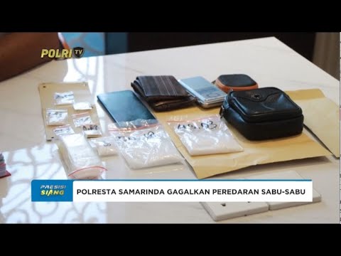 POLRESTA SAMARINDA GAGALKAN PEREDARAN 111,62 GRAM SABU SABU