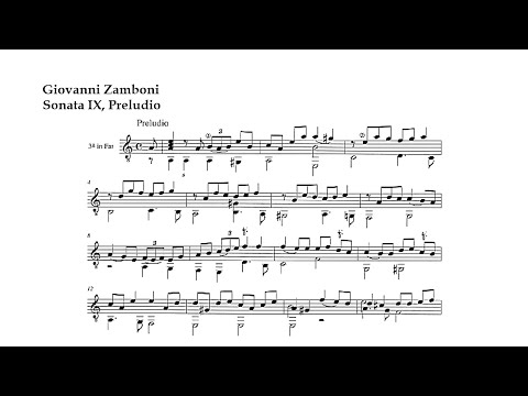 G. Zamboni. Sonata IX, Preludio