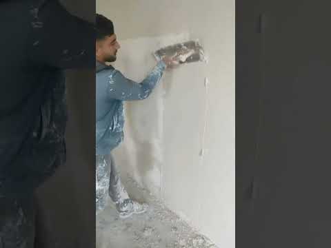 gypsum plastering method #gypsum #gypsumboard #plastering