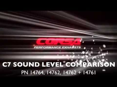 CORSA Performance Exhaust C7 Sound Comparison
