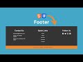 Footer Html Css Footer Design In Html Css Tarun Code