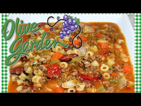 Copycat Olive Garden Pasta e Fagioli Soup Recipe |...