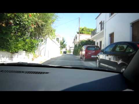 Driving to the castle in Paralio Astros, Greece [HD video]