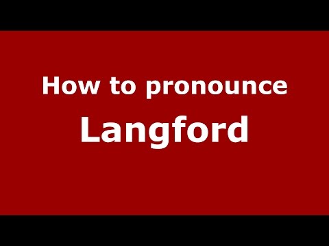 How to pronounce Langford
