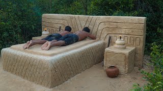 Build Most Living Room Underground House With Bath Pool Part 01