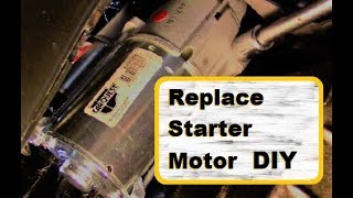How to Install a Starter Motor GM 3.4L V6 Silhouette Venture Montana Alero Grand Am Rendezvous