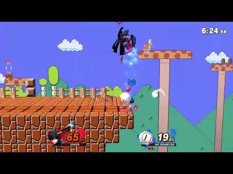 Joker(Joker) vs Mii Brawler Bomberman(Ruby Rogers)  - Super Smash Bros Ultimate