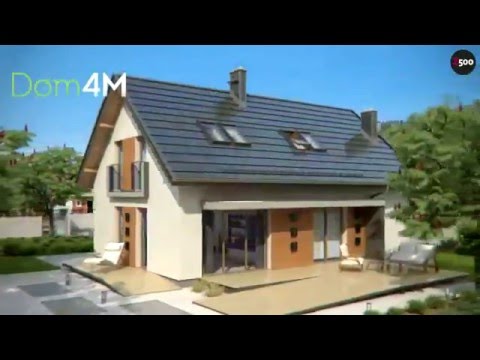 4M306 Проект коттеджа с гаражом 9 на 12 метров