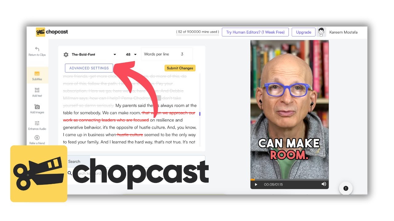 Chopcast Tutorial 2024 | How to use chopcast AI video editor